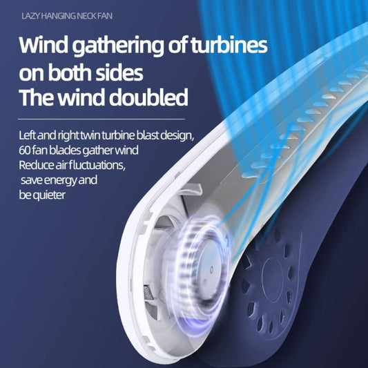 Portable Neck Fan – Hands-Free Wearable Bladeless Fan